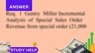 Gentry Miller Sunglasses sell for 150 per pair Suppose the company incurs the following average cost [upl. by Onaled64]