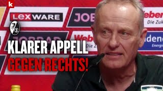 Streich wird emotional quotWer jetzt nicht aufsteht hats nicht verstandenquot  Freiburg [upl. by Lledrac]