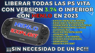 LIBERAR PS VITA con HENLO SIN PC ENSO  PKGJ  ADRENALINE EL TUTORIAL MAS FACIL y COMPLETO en 2023 [upl. by Anabahs]