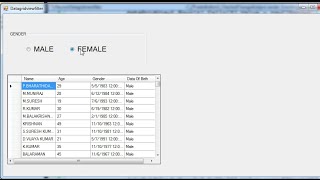 Datagridview Filtering Using RadioButton in c [upl. by Adelle878]