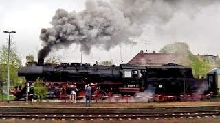 Kamenz Sachs mit Städtebahn Sachsen und Dampfsonderzug samt Scheineinfahrt [upl. by Bartlet]