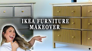 IKEA HEMNES DRESSER Makeover with Fluted Design  Stunning DIY Transformation [upl. by Atiuqcir]