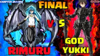 Rimuru vs Yuuki  The Final Battle  Tensei Shitara Slime Datta Ken Chapters 247248 Explained [upl. by Yreva679]