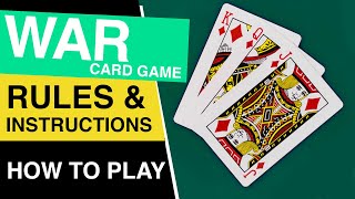 How to Play War Card Game [upl. by Abbie162]