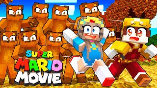 Tanookis ATTACK The Mario Movie KINDGOM  Minecraft Mario Movie Life 20 [upl. by Yeldah]