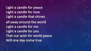 Sing Peace Around the World with lyrics [upl. by Ruenhcs]