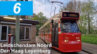 HTM tramlijn 6 Leidschendam Noord  Den Haag Leyenburg  HTM 3095  2023 [upl. by Klemens]