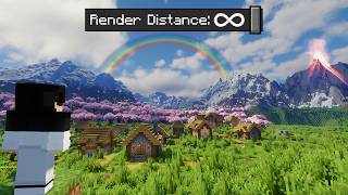 MOST REALISTIC MINECRAFT EVER  DISTANT HORIZONS [upl. by Tesler]