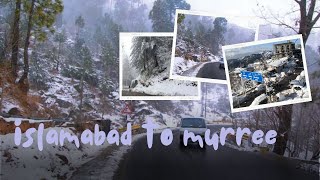 Murree snowfall  From Islamabad towards Murree  Live snowfall [upl. by Griff]