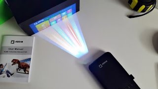 Incredible Mini Portable Projector with Android [upl. by Ahtael]