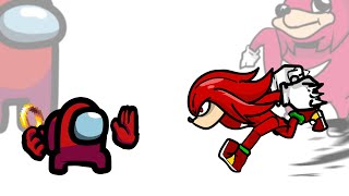 Mini Crewmate Kills Knuckles Characters  Among Us [upl. by Lemay]