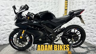 2019 Yamaha YZFR125 with BlackWidow Exhaust  WWWADAMBIKESCOUK [upl. by Yelahc]