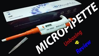 MICROPIPETTE 100μL  1000 μL  Unboxing amp Review [upl. by Spearing]