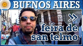 Compras na Feira de San Telmo Buenos Aires com preços [upl. by Magree]