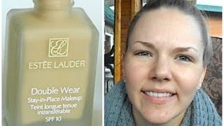 First Impression Estee Lauder Double Wear Foundation [upl. by Huckaby]