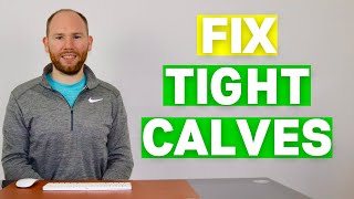 Tight Calves Running  Learn how to fix them NOT STRETCHING [upl. by Assertal]