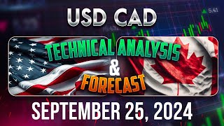 Latest USDCAD Forecast and Technical Analysis for September 25 2024 [upl. by Dinnie]