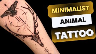 Minimalist Tattoo  Time Lapse [upl. by Zzahc]