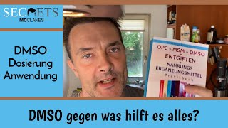 DMSO Anwendung Dosierung wogegen hilft es genau Aus dem Buch gelesen [upl. by Eivad]