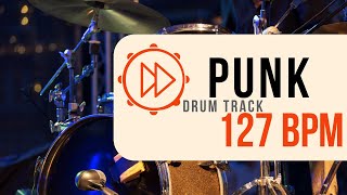 127 BPM Pop Punk Drum Beat  Backing Track 25 [upl. by Tiram]