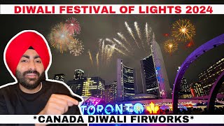 Canada di DIWALI FESTIVAL OF LIGHTS 2024 🇨🇦 DIWALI FIREWORKS IN CANDA FIREWORKS 🧨 [upl. by Pulchia84]