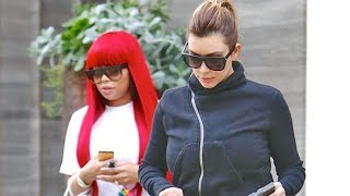 Kim Kardashian And Blac Chyna Go To A Holiday Party Together 2013 [upl. by Mika]