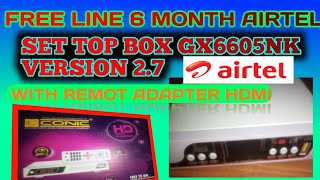 GX6605S NK V27 SET TOP BOX set top box free cccam 6 month6 month free 8883108 lineairtelcline [upl. by Ernesto]