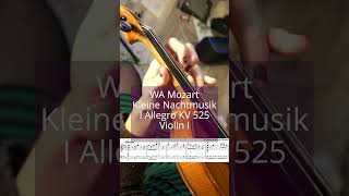 Eine Kleine Nachtmusik by WA Mozart violin lesson shorts [upl. by Lettie]