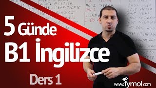 5 Günde B1 İngilizce öğreniyorum Ders 1  En İyi Online İngilizce Kursu [upl. by Ellene945]