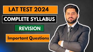 LAT Test Syllabus revision 2024 LAT Test 2024 HEC Lat test 2024 preparation [upl. by Lajet]