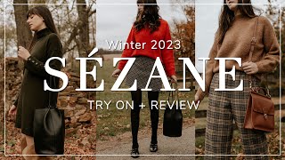 Sézane Winter 2023 TryOn Sézane Knitwear Review [upl. by Perron]