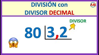 📌 DIVISIÓN con DECIMALES en el DIVISOR  Super fácil 😊  Ejercicio N° 2 [upl. by Attenor]