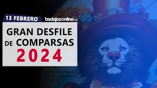 Gran Desfile de Comparsas 2024 del Carnaval de Badajoz [upl. by Ettie327]