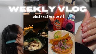 What I Eat In A Week   VERY realisticcooking  smoothies  out2eat wash day  more Yonikkaa [upl. by Helga]