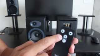 Audioengine A5 Powered Bookshelf Speakers review  and D1 dac mini review [upl. by Nwahsel]