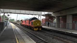 37405 6Z66 Bescot Up Engineers Sdgs to Bescot Up Engineers Sdgs [upl. by Nodyl]