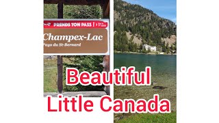 CHAMPEX LAC SWITZERLAND Beautiful Alpine Lake [upl. by Anirac]