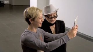 Yoko Ono at Serpentine Gallery London with Miranda Sawyer on BBC TVs The Culture Show [upl. by Anaytat]