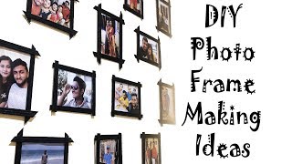 DIY Photo Frame  Frame Ideas  How to make photo frame at home  Best out of waste frames [upl. by Shauna283]