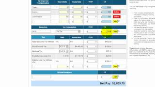 Free payroll tax paycheck calculator [upl. by Wan]