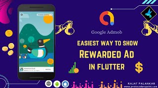 Implement Admob Rewarded Ad in flutter app  PART 1  google mobile ads [upl. by Inor]