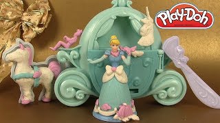 Pâte à Modeler Play Doh Cendrillon Carrosse Royal Cinderella Royal Carriage 2017 [upl. by Alathia54]