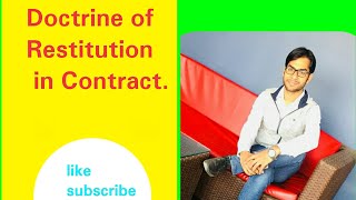 Doctrine of Restitution in Contract By Prakash Pandey [upl. by Karel]