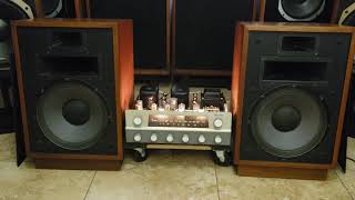 Demo of Klipsch Heresy II with Rare Sansui SM20 Tube Stereo Receiver [upl. by Hafital]