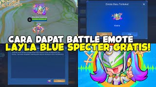 HOW TO GET LAYLA BLUE SPECTRE EMOTE EASILY FROM  GUIDE   MOBILE LEGENDS [upl. by Rex]