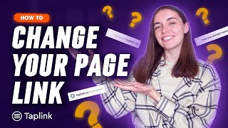 Taplink Tutorial How to change your page link [upl. by Swords842]