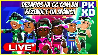 PK XD DESAFIOS COM BIA REZENDE E TIA MÔNICA pkxd live aovivocomimagens [upl. by Nyleuqaj124]