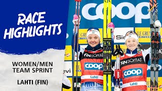 Sweden Norway take top honours in Team Sprint competitions  FIS Cross Country World Cup 2324 [upl. by Frantz]