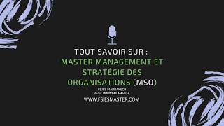 Tout savoir sur Master Management et Stratégie des Organisations MSO  Fsjes Marrakech [upl. by Blair]