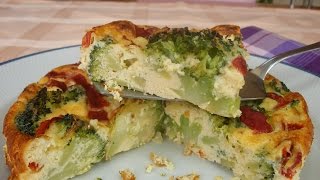 Quiche de brocóli en SÓLO 25 minutos [upl. by Josephine]